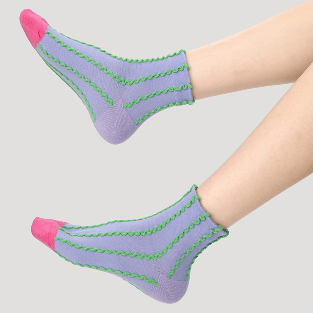 Renaissance Socks Ankle Socks 4-10 5-Pack Women's Geometric Ankle Socks