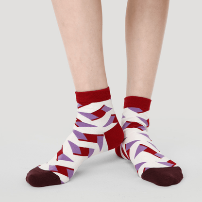 Renaissance Socks Ankle Socks 4-10 5-Pack Women's Geometric Ankle Socks