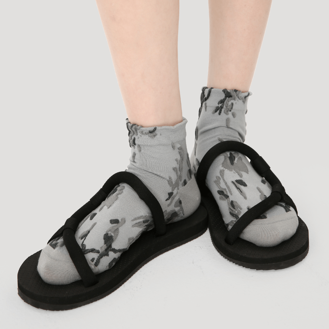 Renaissance Socks Ankle Socks 4-10 5-Pack Women's Spring Floral Ankle Socks