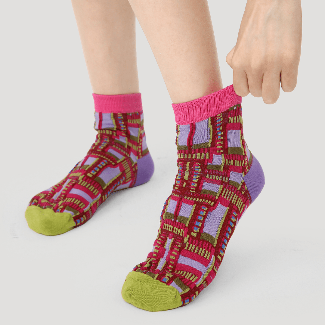 Renaissance Socks Ankle Socks 4-10 5-Pack Women's Spring Floral Ankle Socks