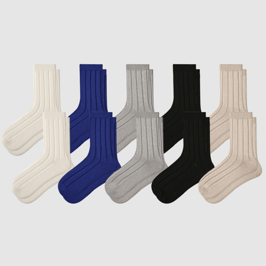 Renaissance Socks Crew Socks 39-44 10-Pack Textured Crew Socks