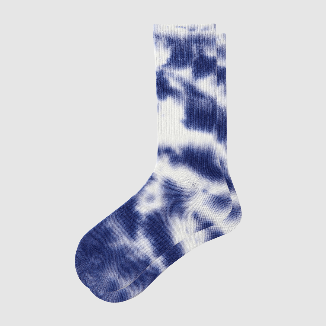 Renaissance Socks Crew Socks 6-12.5 / Tie Dye - Blue 3-Pack Men's Tie-Dye Crew Socks - Blue