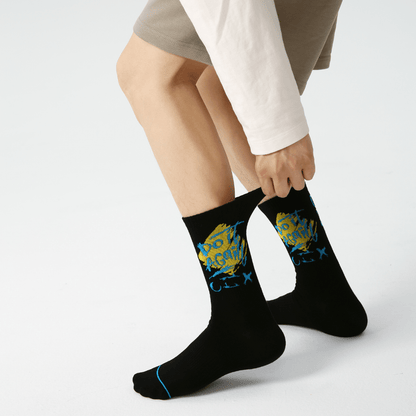 Renaissance Socks Crew Socks 39-44 3-Pack Scribble Swagger Socks