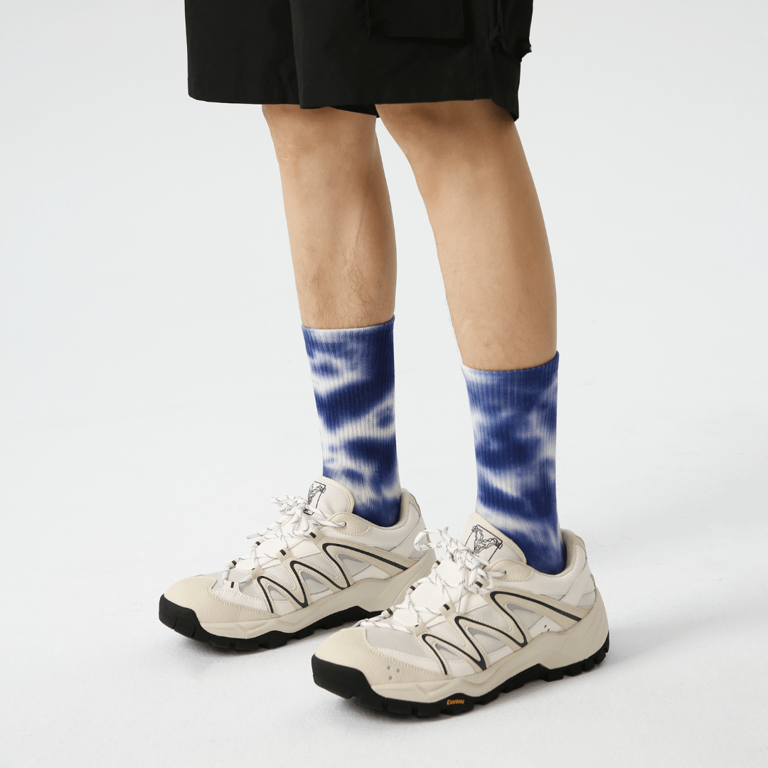 Renaissance Socks Crew Socks 39-44 3-Pack Tie-Dye Crew Socks - Blue