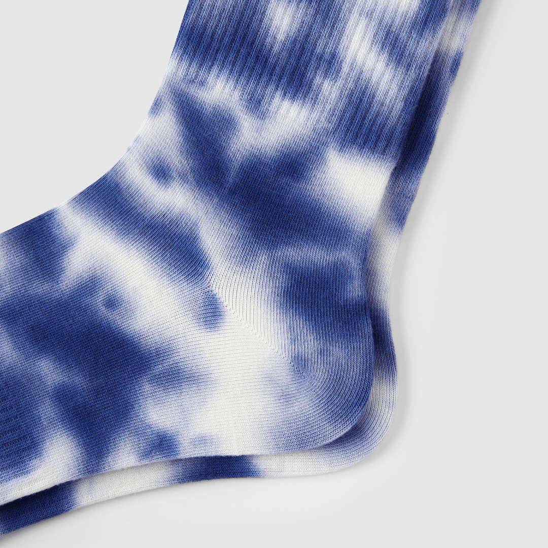 Renaissance Socks Crew Socks 39-44 3-Pack Tie-Dye Crew Socks - Blue