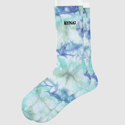 Renaissance Socks Crew Socks 39-44 3-Pack Tie Dye Doodle Crew Socks