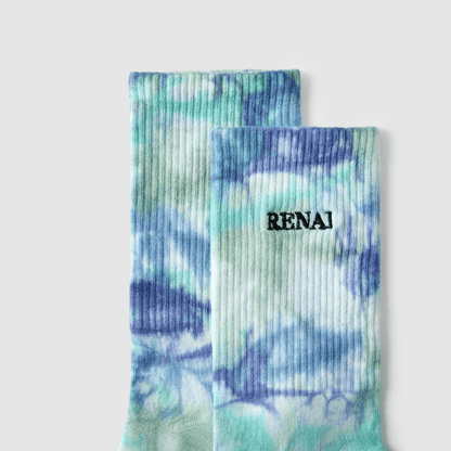 Renaissance Socks Crew Socks 39-44 3-Pack Tie Dye Doodle Crew Socks