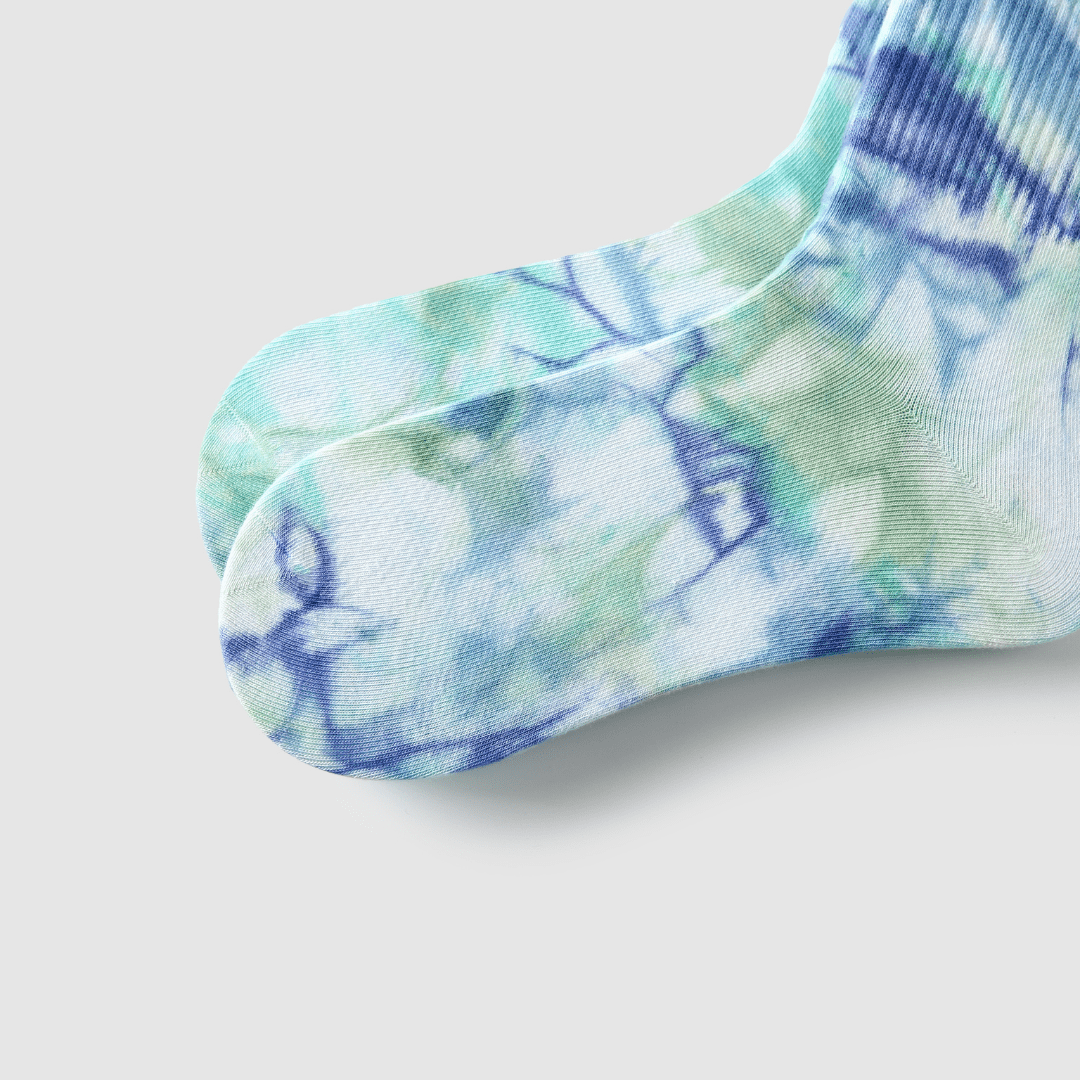 Renaissance Socks Crew Socks 39-44 3-Pack Tie Dye Doodle Crew Socks