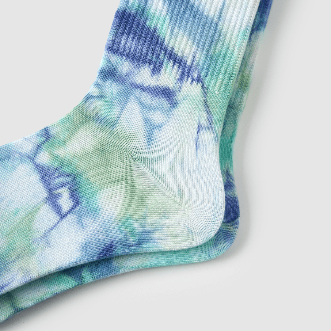 Renaissance Socks Crew Socks 39-44 3-Pack Tie Dye Doodle Crew Socks