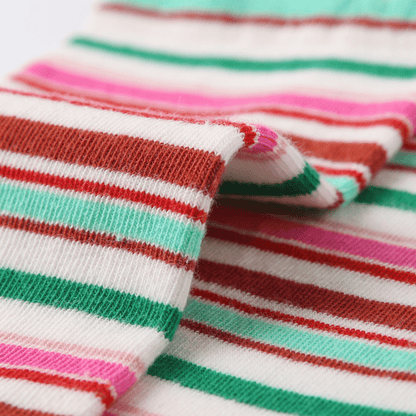 Renaissance Socks Crew Socks 4-10 3-Pack Women's Colorful Striped Crew Socks