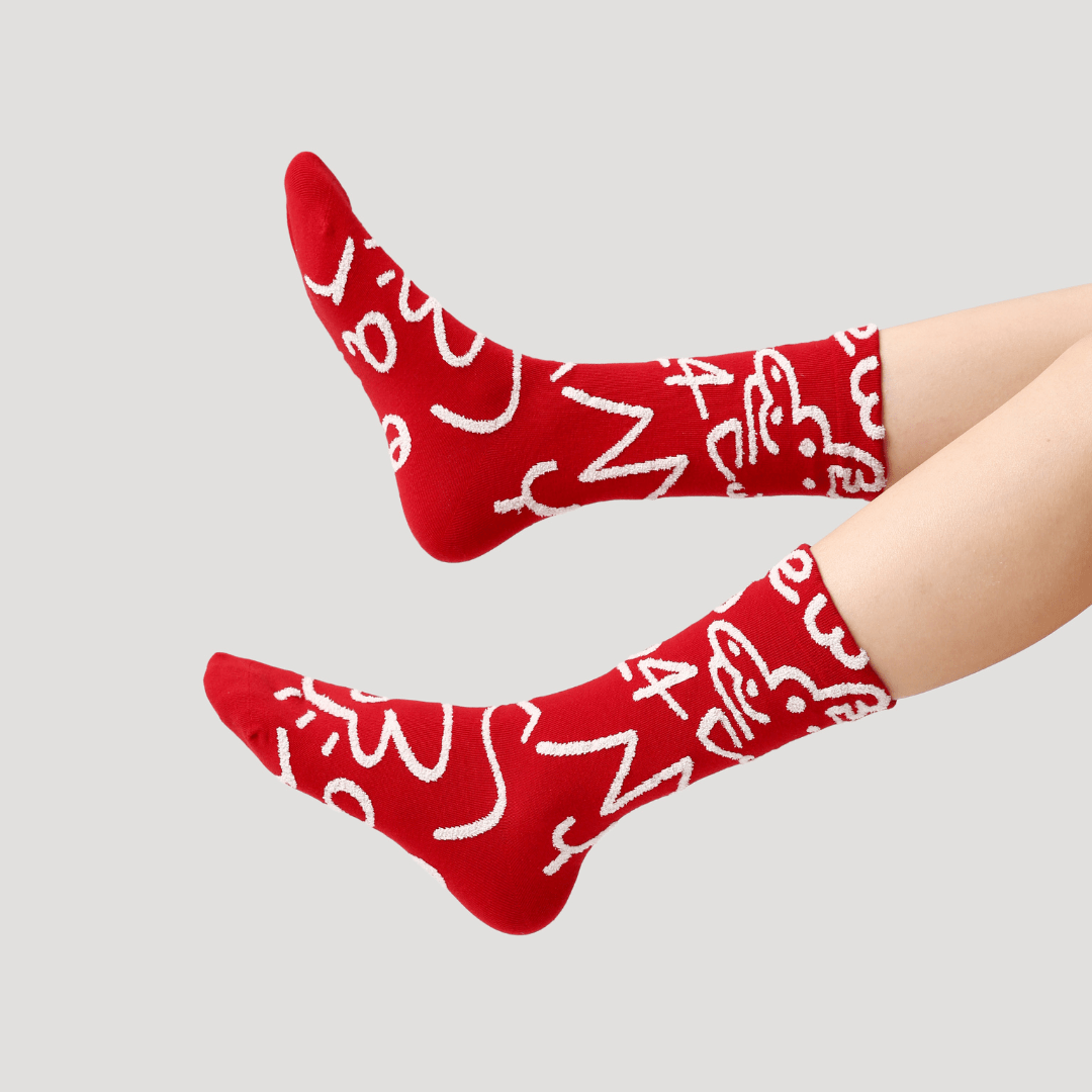 Renaissance Socks Crew Socks 4-10 3-Pack Women's Lunar New Year Crew Socks