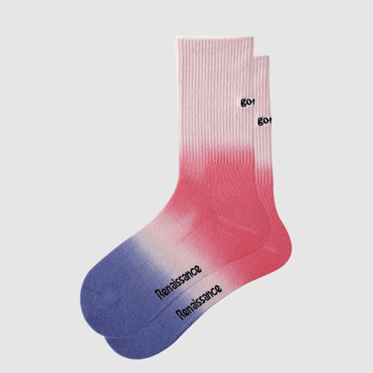 Renaissance Socks Crew Socks 4-10 / Gorgeous Gradient 3-Pack Women's Retro Crew Socks