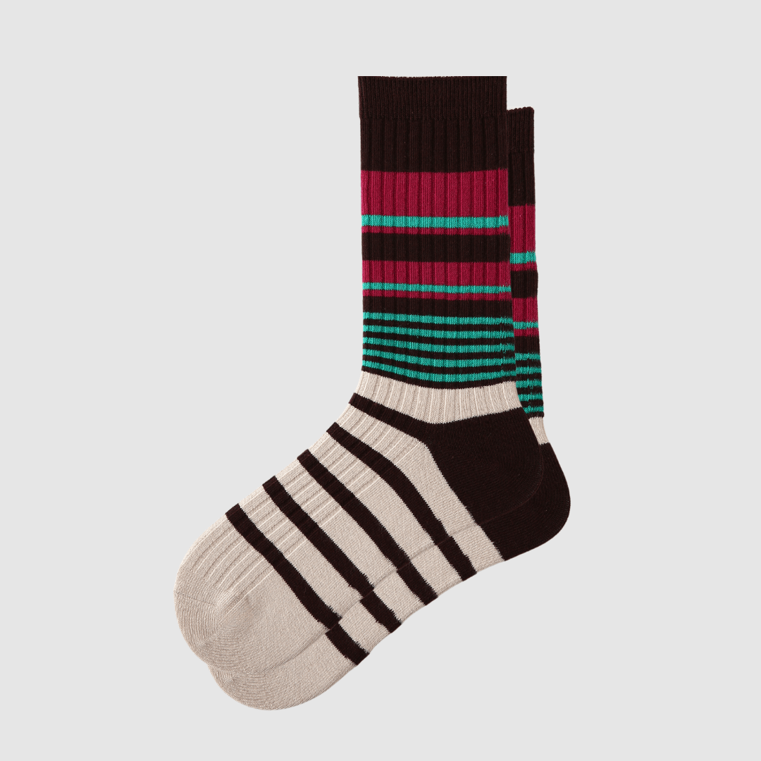 Renaissance Socks Crew Socks 4-10 / Retro Stripe 3-Pack Women's Retro Crew Socks