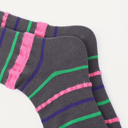 Renaissance Socks Crew Socks 4-10 3-Pack Women's Striped Retro Crew Socks