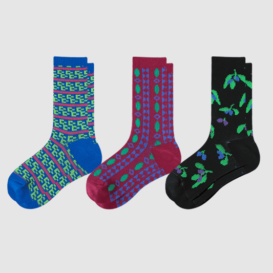 Renaissance Socks Crew Socks 4-10 3-Pack Women's Vintage Crew Socks