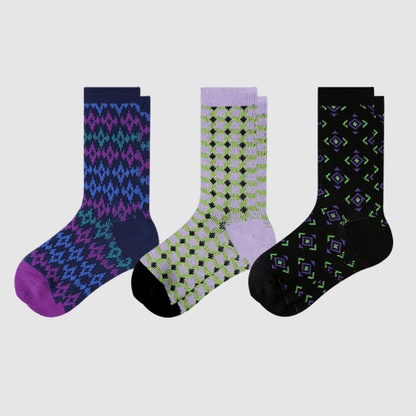 Renaissance Socks Crew Socks 4-10 3-Pack Women's Vintage Crew Socks