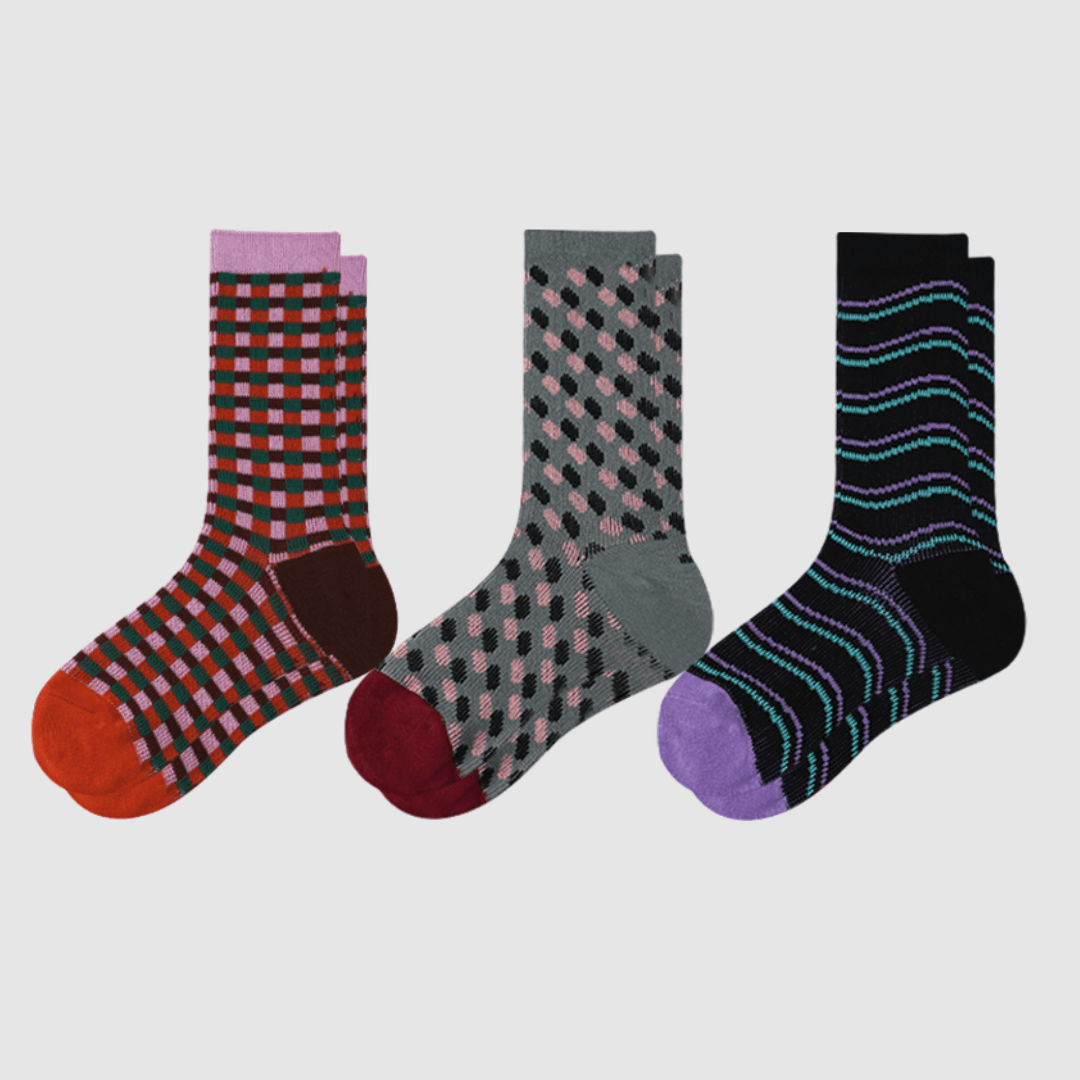 Renaissance Socks Crew Socks 4-10 3-Pack Women's Vintage Crew Socks