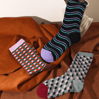 Renaissance Socks Crew Socks 4-10 3-Pack Women's Vintage Crew Socks