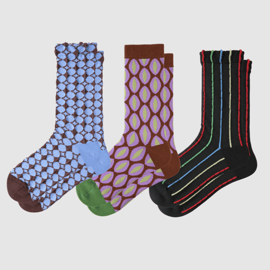 Renaissance Socks Crew Socks 4-10 / 3-Pack 3-Pack Women's Vintage Crew Socks