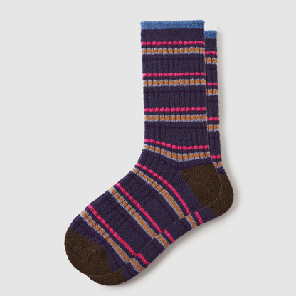 Renaissance Socks Crew Socks 35-39 Cozy Stripe Crew Socks