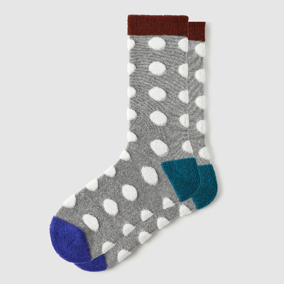 Renaissance Socks Crew Socks 35-39 Cozy Winter Polka Dot Crew Socks