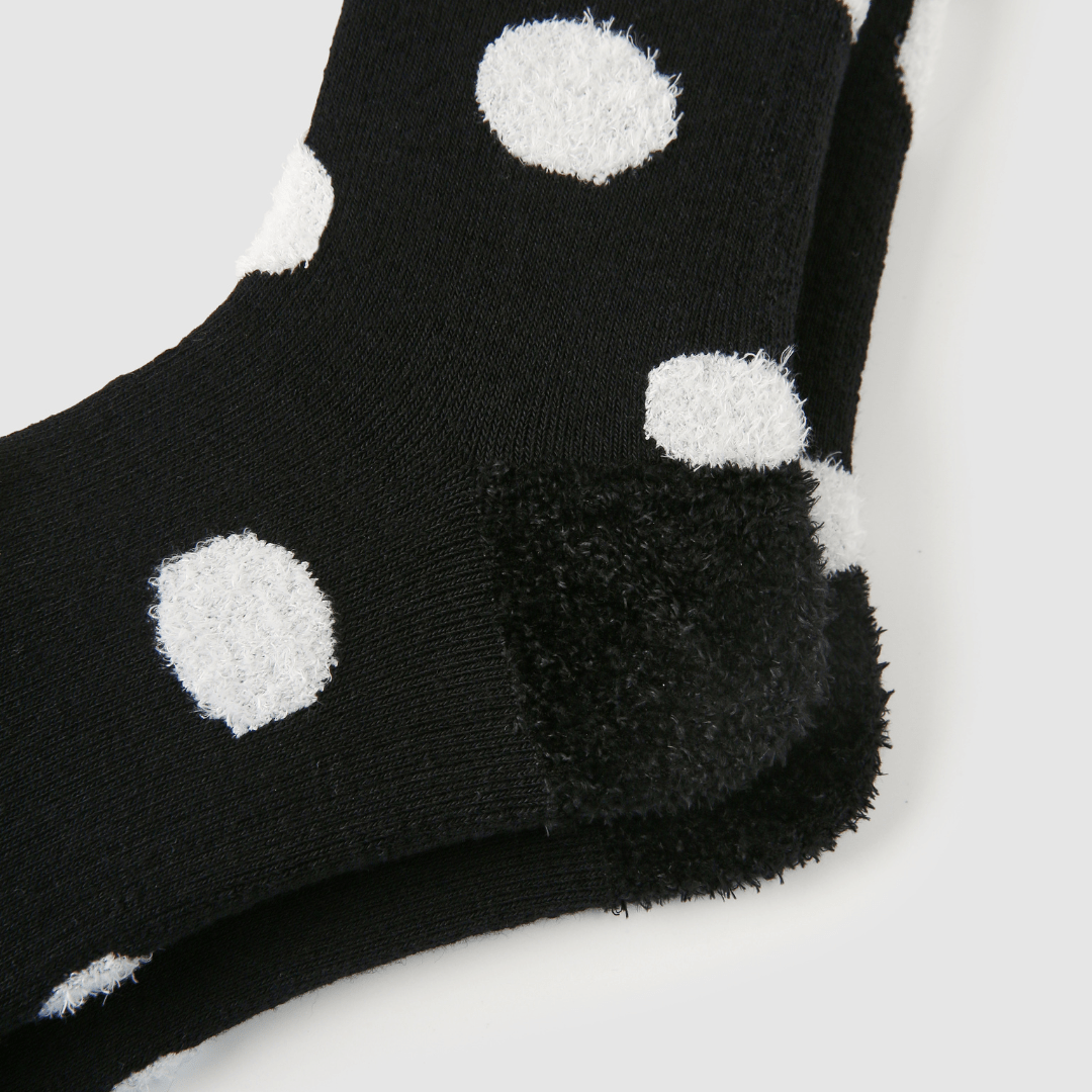 Renaissance Socks Crew Socks 35-39 Cozy Winter Polka Dot Crew Socks