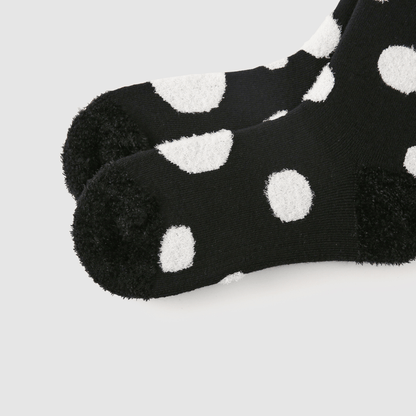 Renaissance Socks Crew Socks 35-39 Cozy Winter Polka Dot Crew Socks