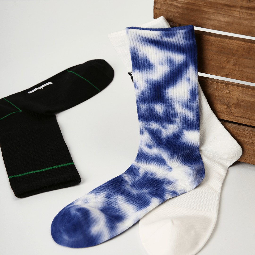 Renaissance Socks Crew Socks Men's Black Retro Crew Socks