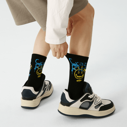 Renaissance Socks Crew Socks Men's Doodle Crew Socks