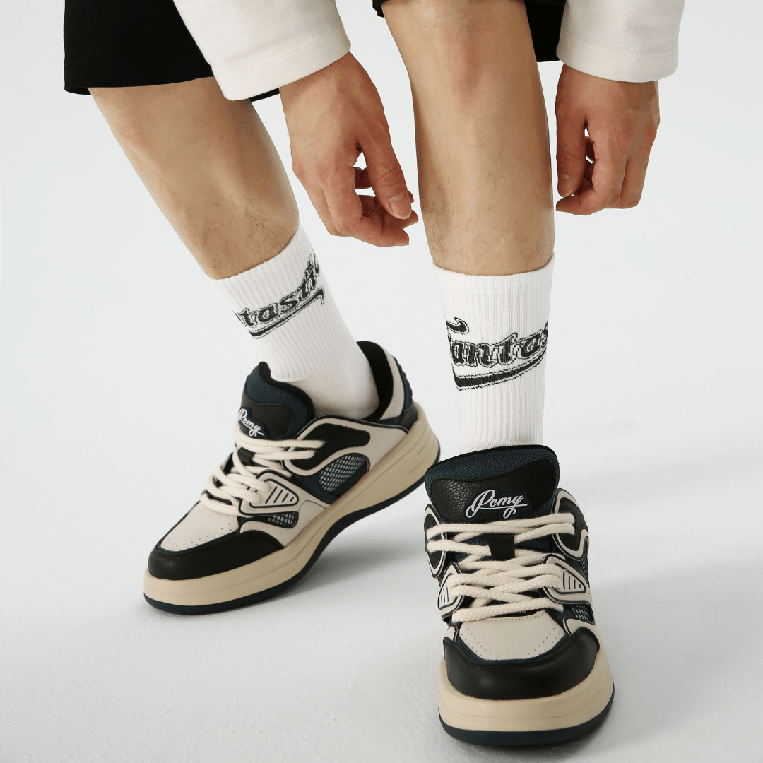 Renaissance Socks Crew Socks Men's Fantastic Crew Socks - White