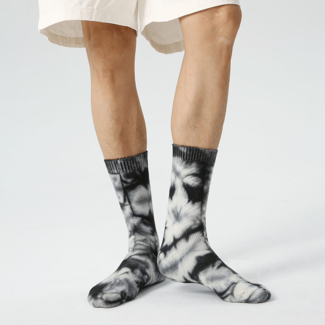 Renaissance Socks Crew Socks Men's Tie-Dye Crew Socks