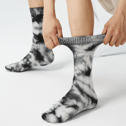 Renaissance Socks Crew Socks Men's Tie-Dye Crew Socks