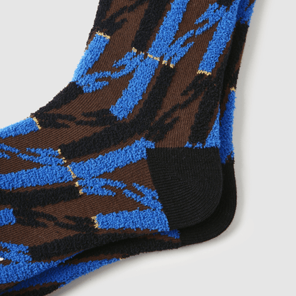 Renaissance Socks Crew Socks 35-39 Midnight Houndstooth Wooly Socks