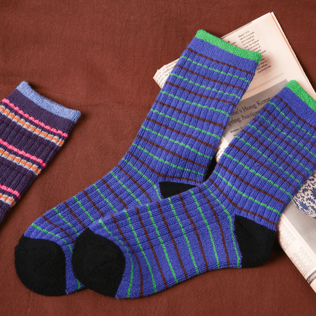 Renaissance Socks Crew Socks 35-39 Neon Groove Crew Socks