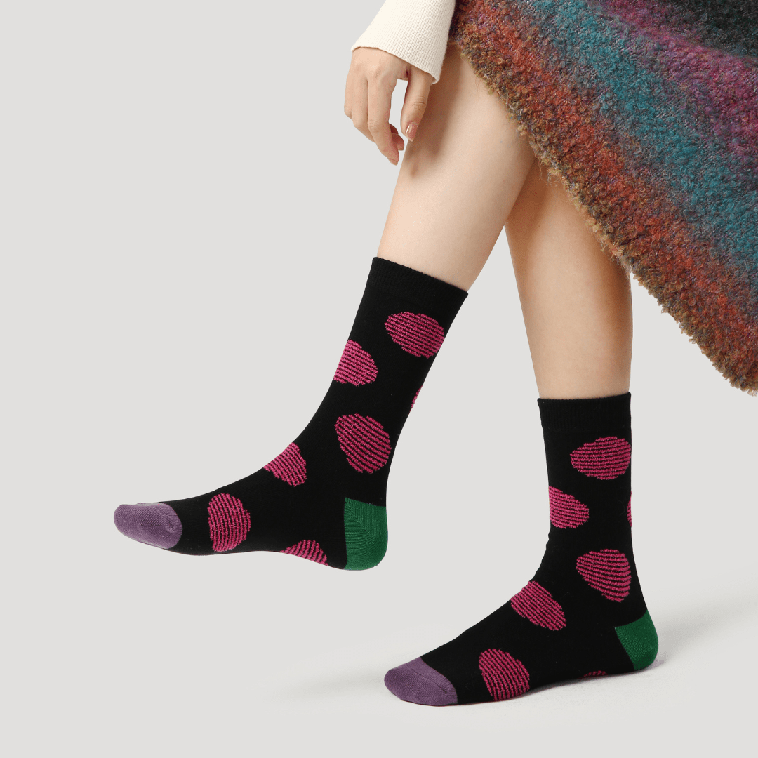 Renaissance Socks Crew Socks 35-39 Plum Tipsy Socks