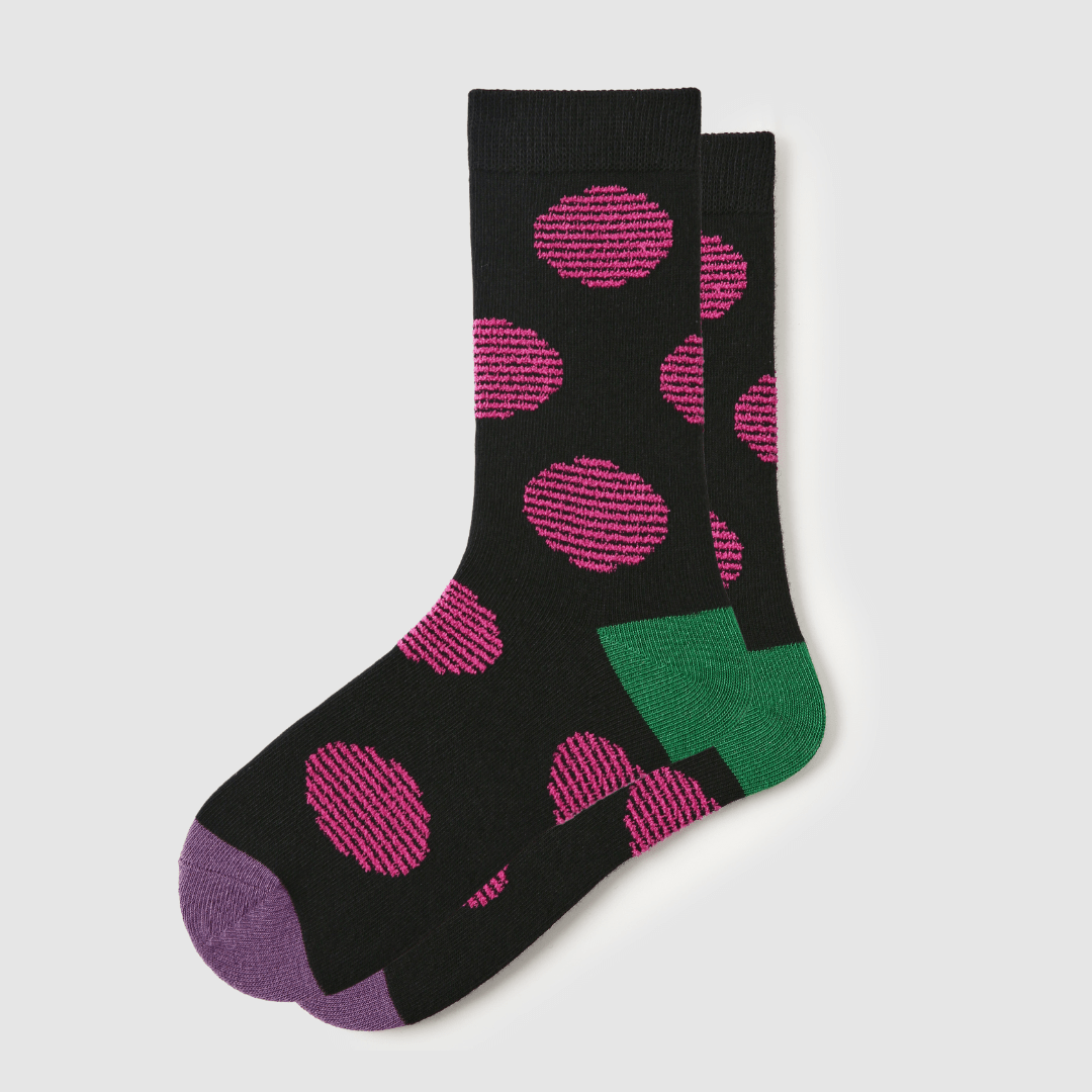 Renaissance Socks Crew Socks 35-39 Plum Tipsy Socks