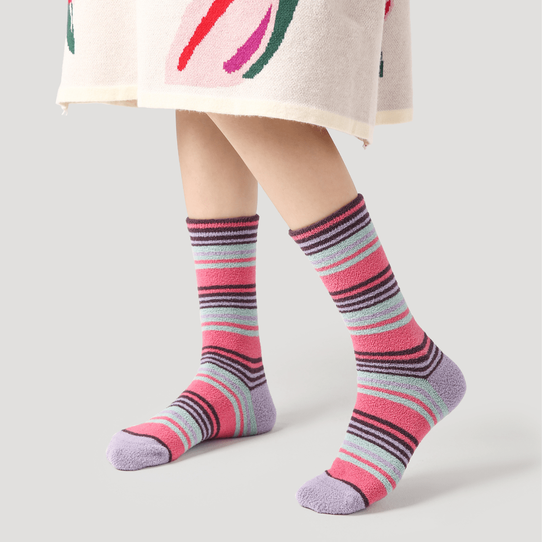 Renaissance Socks Crew Socks 35-39 Stripes Snuggle Socks