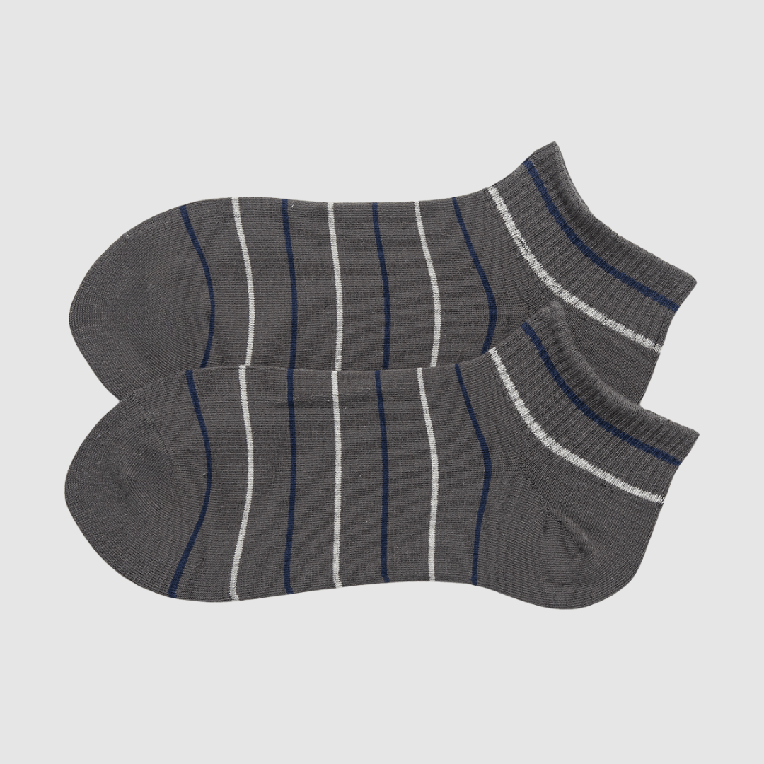 Renaissance Socks Crew Socks 4-10 Unisex Striped Ankle Socks