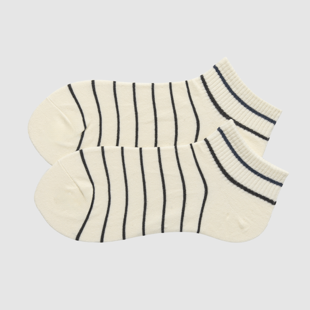 Renaissance Socks Crew Socks 4-10 Unisex Striped Ankle Socks