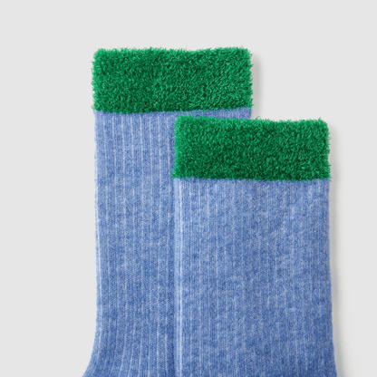 Renaissance Socks Crew Socks 35-39 Verdant Skies Wool Blend Socks