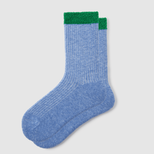 Renaissance Socks Crew Socks 35-39 Verdant Skies Wool Blend Socks