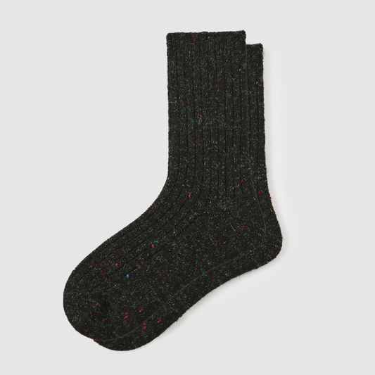 Renaissance Socks Crew Socks 4-10 Women's Merino Wool Blend Speckled Crew Socks