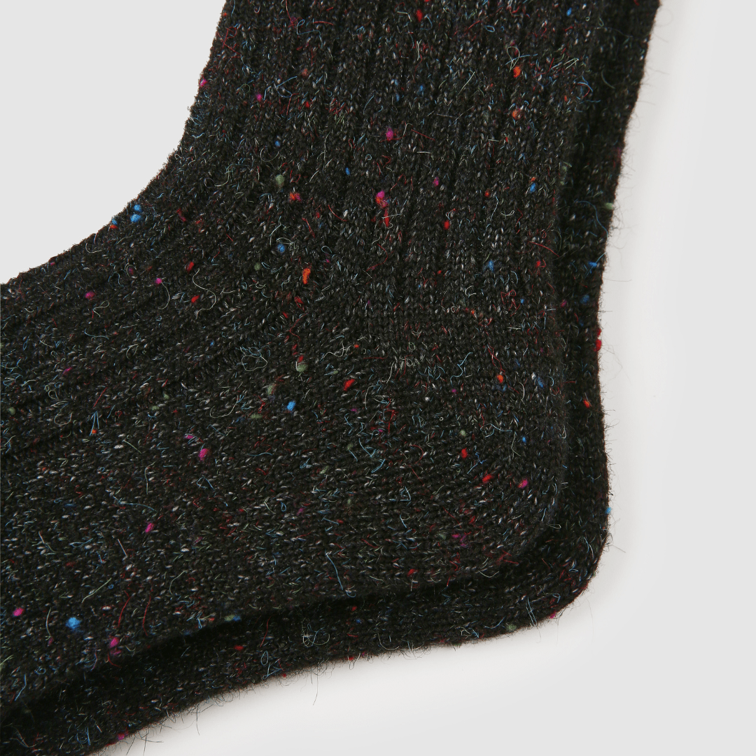 Renaissance Socks Crew Socks 4-10 Women's Merino Wool Blend Speckled Crew Socks