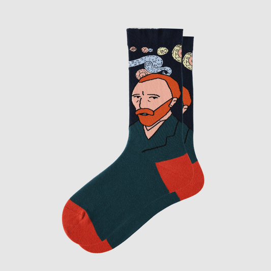 Renaissance Socks Crew Socks 4-10 / Self Portrait Women's Vincent van Gogh Self Portrait Crew Socks