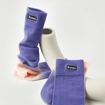 Renaissance Socks Knee-high Socks 35-39 Women's All-Purpose Gradient Knee High Socks - Purple