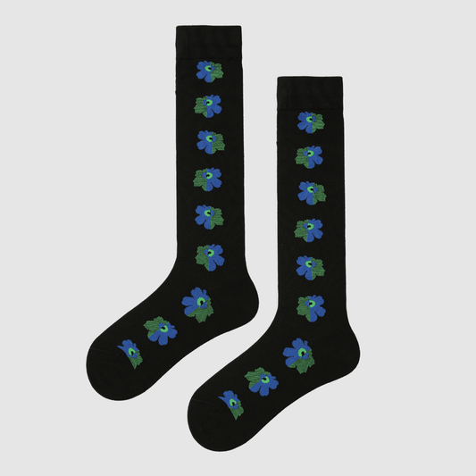 Renaissance Socks Knee-high Socks 35-39 Women's Floral Knee High Socks